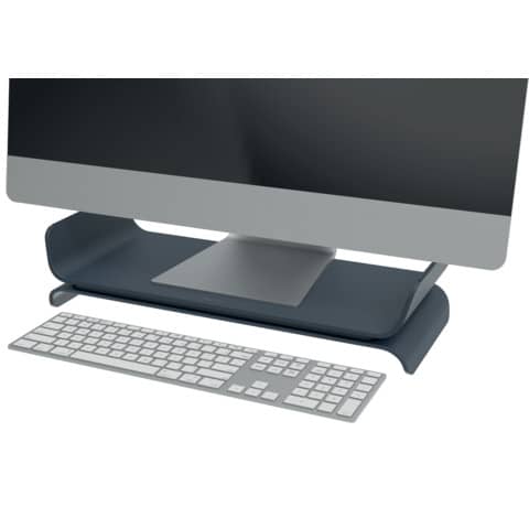 Supporto per monitor regolabile a 2 altezze Leitz Ergo grigio scuro - 209x112x438 mm - 65040089